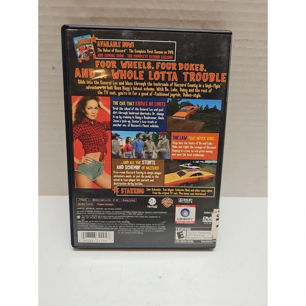 The Dukes of Hazzard Return of the General Lee Sony PlayStation 2 PS2 Complete